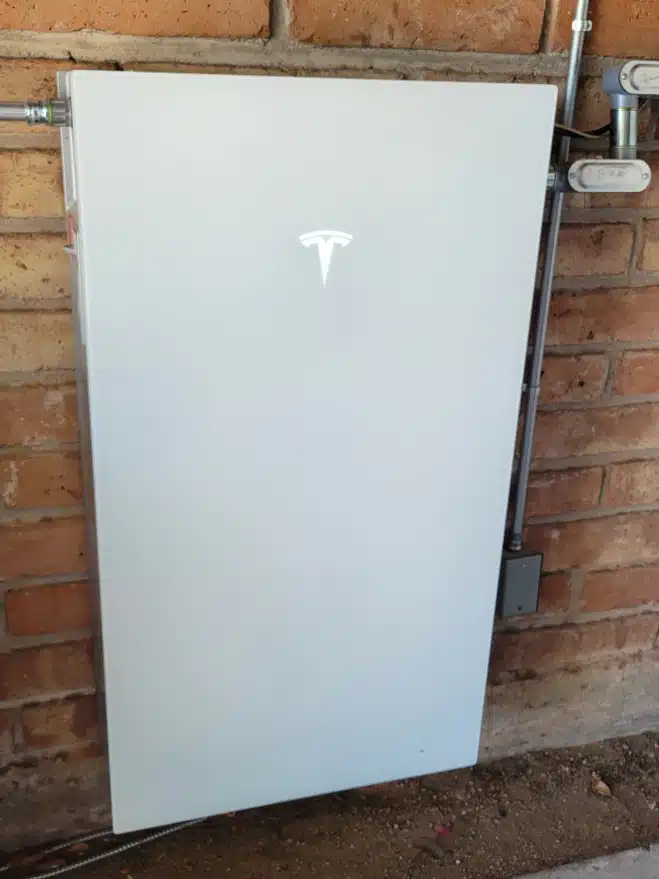 photo of a residential backup battery system